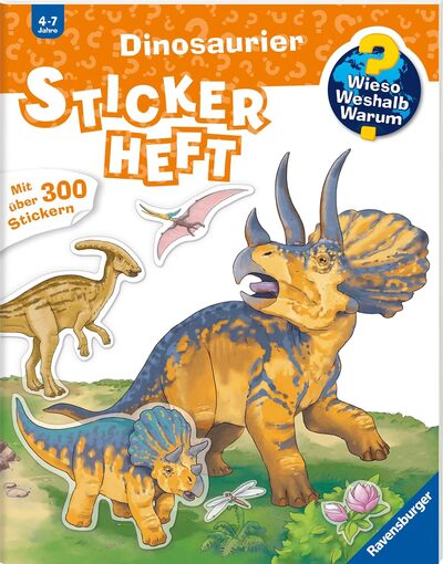 Cover für Wieso? Weshalb? Warum? Stickerheft - Dinosaurier